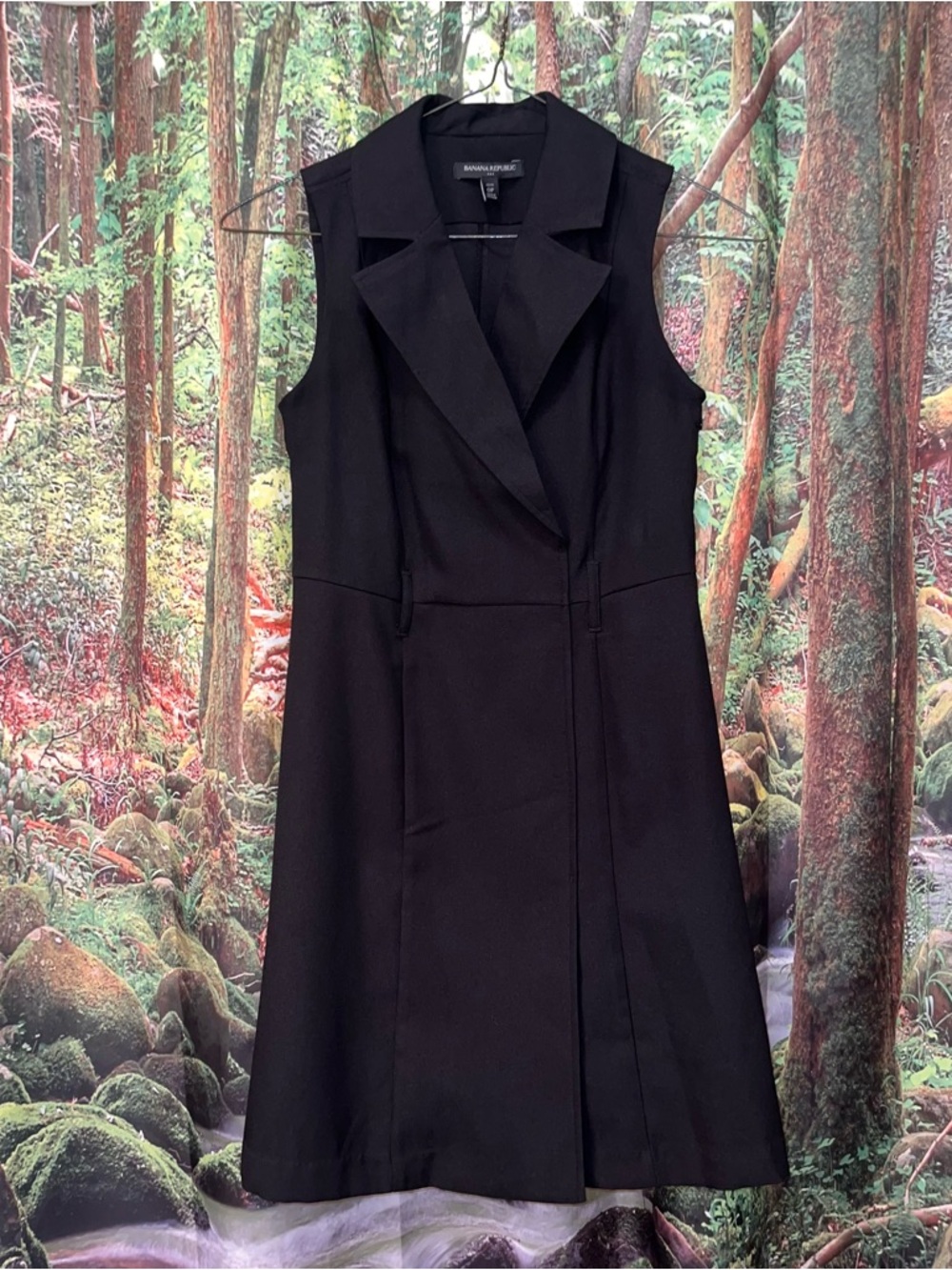Banana Republic Sleeveless Black Blazer dress 0P